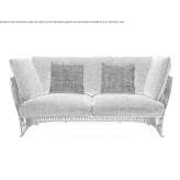 2 seater fabric and aluminum garden sofa Ipatele