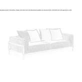 3-osobowa sofa ogrodowa z tkaniny Capena