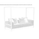 Garden sofa with canopy and fabric Capena