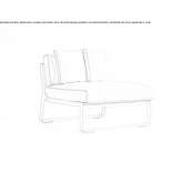 Modular sofa Pamece
