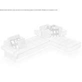 Sectional garden fabric with chaise longue Chelsea