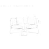 Modular sofa Pamece