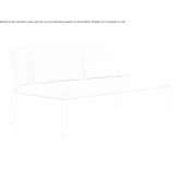 Modowa, modułowa, aluminiowa sofa wypoczynkowa w nowoczesnym stylu Ceahlau