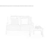 Two-seater fabric garden sofa with a removable cover Pavlysh