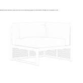 Modular garden sofa Talca