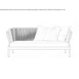 2-osobowa poliestrowa sofa ogrodowa Klimovo
