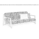 Fabric sofa Bierawa