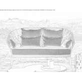 Dwuosobowa akrylowa sofa ogrodowa Pekmezli