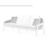 Garden sofa made of synthetic fiber Holmwood