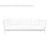 Sofa ogrodowa tapicerowana tkaniną Viking