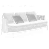 3-osobowa sofa ogrodowa z tkaniny Hansbeke