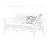 Two-seater fabric garden sofa Hombeek