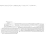 Segmentowa sofa ogrodowa z tkaniny Tonkawa