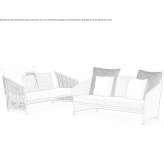 Two-seater garden sofa Sirta