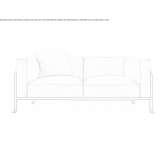 Dwuosobowa sofa ogrodowa z tkaniny Pucara