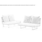 Modular fabric garden sofa Okunevka