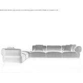 Narożna sofa segmentowa z tkaniny Levoca