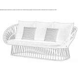 3-osobowa sofa ogrodowa Villamol
