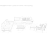 Sectional polyester garden sofa Manati