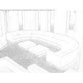 Sectional sofa made of polyethylene Zhaludok