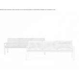 3-osobowa sofa ogrodowa z tkaniny Boticas