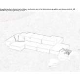 Upholstered sectional garden sofa Ortakoey