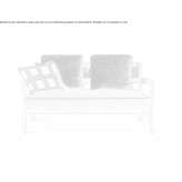 Dwuosobowa sofa ogrodowa z tkaniny Plummer