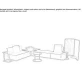 Sectional garden sofa made of polyethylene Landshut