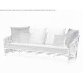 3-osobowa sofa ogrodowa tapicerowana tkaniną Sirta