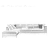 Sofa z szezlongiem Satteins