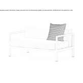 Two-seater fabric garden sofa Ahoskie