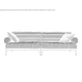 3-seater fabric garden sofa Satovcha