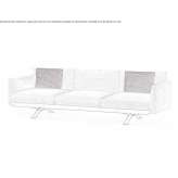 3-osobowa sofa ogrodowa z tkaniny Cessy