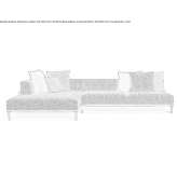 Modular fabric garden sofa Kolding