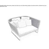 Dwuosobowa sofa ogrodowa Ceggia