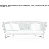 3-osobowa sofa ogrodowa Ceggia
