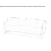 Tkaninowa sofa ogrodowa Saara