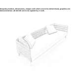 4-osobowa sofa ogrodowa z tkaniny Colubro