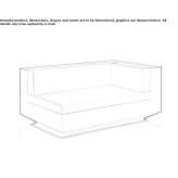 Corner garden sofa made of polyethylene Zhaludok