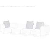 4-osobowa sofa ogrodowa z tkaniny Santes