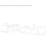 Fabric corner sofa Santes