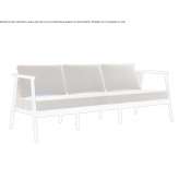 3-osobowa sofa ogrodowa z drewna tekowego Someru