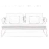 Sunbrella® 2-seater and outdoor sofa in PVC Cousolre