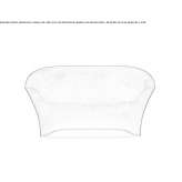 Garden sofa made of polyethylene Guitiriz