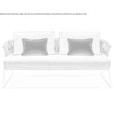 Sunbrella® 2-seater outdoor sofa and sailing rope Cousolre