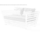 Two-seater garden sofa Mouvaux