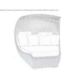 An igloo-shaped garden sofa Taraco