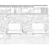 Modułowa sofa ogrodowa z tkaniny Bernie