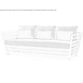 3-seater garden sofa Mouvaux
