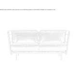 Metal sofa Maguri